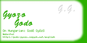 gyozo godo business card