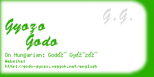 gyozo godo business card